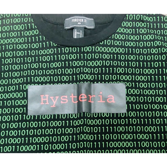 FOREVER 21 Other - Forever 21 “Hysteria” T Shirt Mens Sz L Green & Black Boys Short Sleeve Tee E2